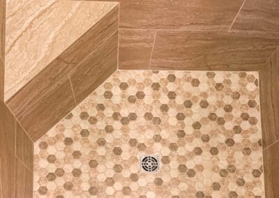 Lindin Design & Company | Spartanburg, SC | bath design, tiled shower enclosure
