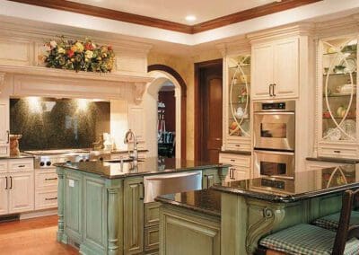 Lindin Design & Company | Spartanburg, SC | kitchen design, gorgeous sage green cabinetry